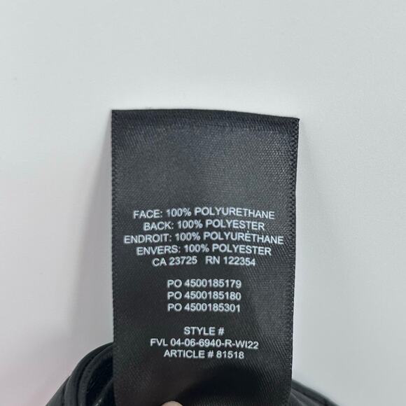 Wilfred The Melina Pant Black Faux Leather High-Rise Straight Leg Pants Womens 4 - Picture 8 of 11